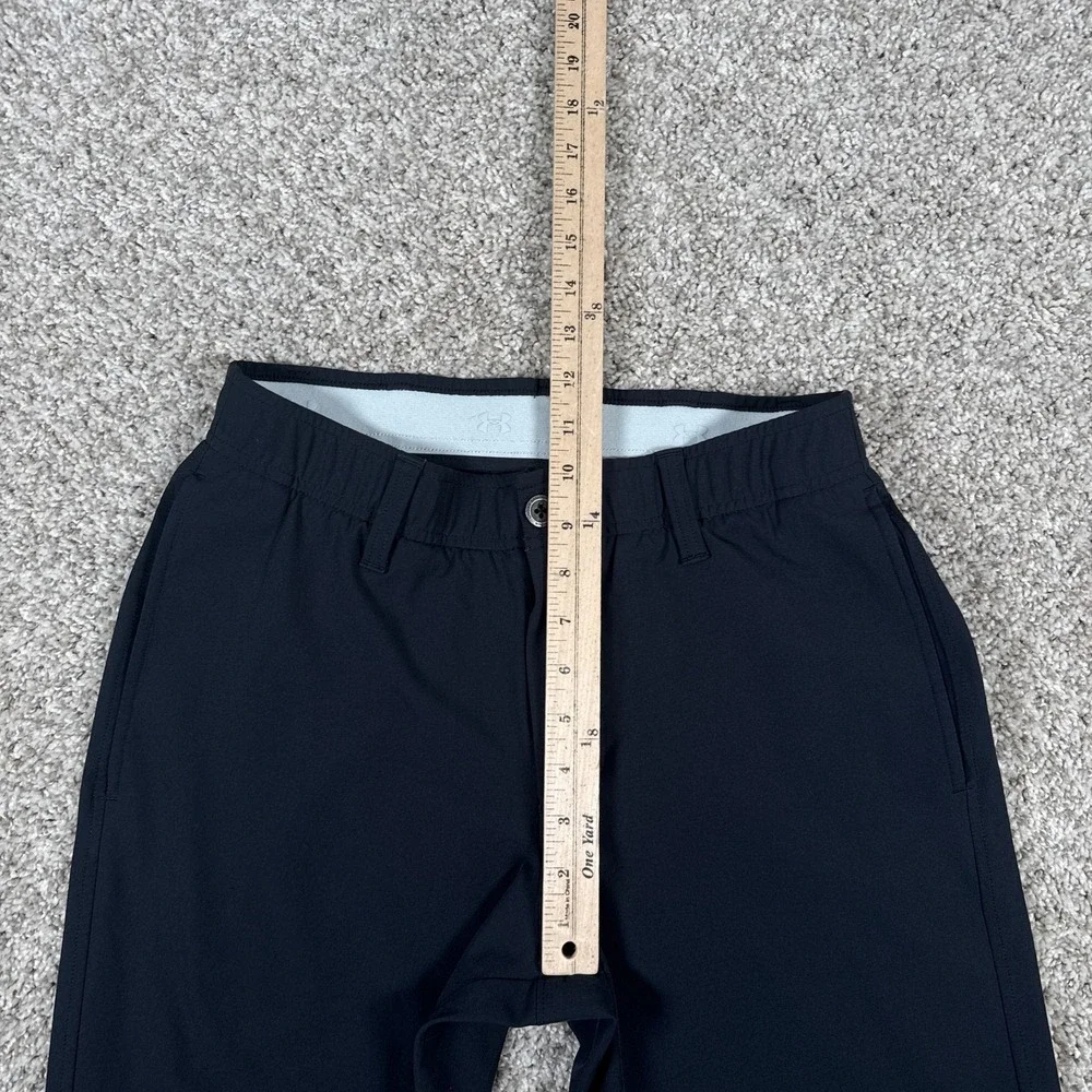 Under Armour Pants Mens‎ 30x32 Black Stretch Golf Chino Flat Front Athletic Slim